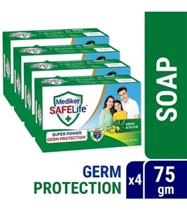 Mediker SafeLife Soap Bar 3pcs Combo (100gm X 3pcs)