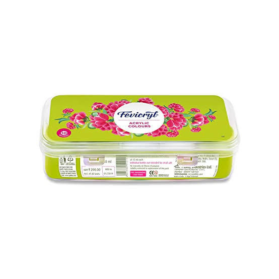 Fevicryl Acrylic Colour- Lilac Kit 12 shades