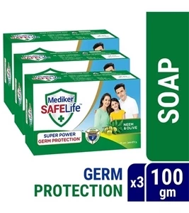 Mediker SafeLife Soap Bar 4pcs Combo (75gm X 4pcs)