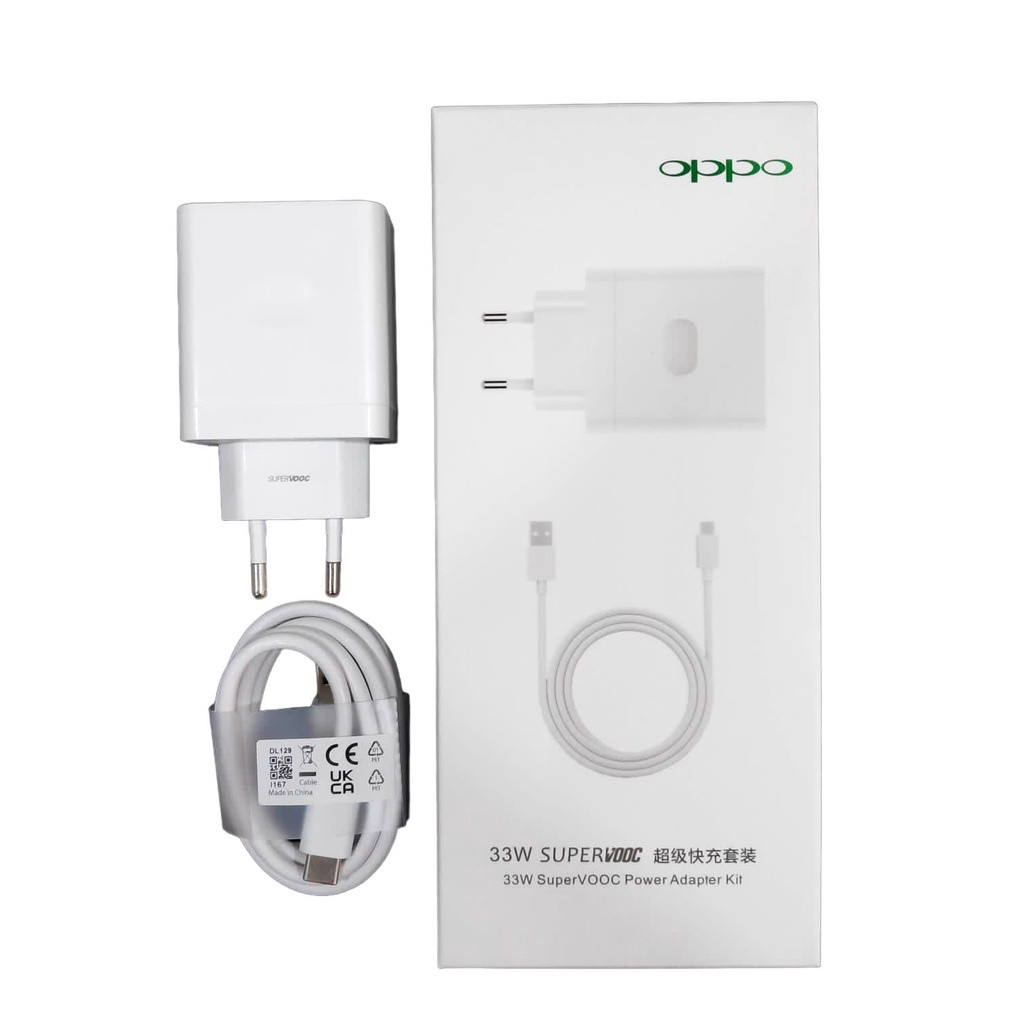 Original Oppo Supervooc 33W Charger with cable 100% Original