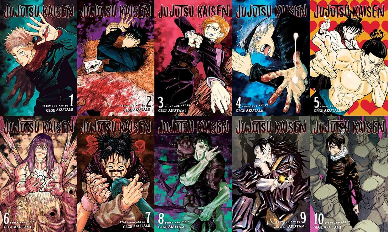 Jujutsu Kaisen Manga Set, Vol. 1-10 Paperback